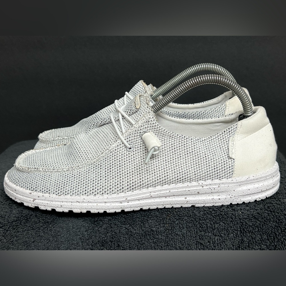 Original Hey Dude Women's Wendy Loafer Original Shoe - Sox Stone White SIZE 10